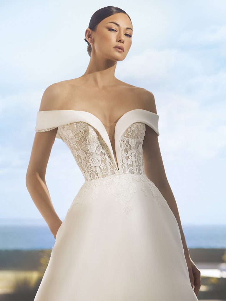 Apparel,  Clothing,  Evening Dress,  Fashion,  Gown,  Human,  Person,  Robe,  Wedding,  Wedding Gown